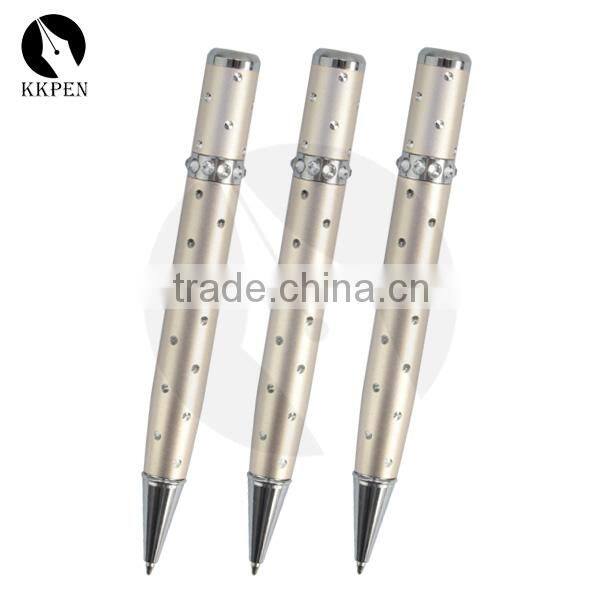 KKPEN Promotional Aluminium Cheap Perfume ball pen with crystal