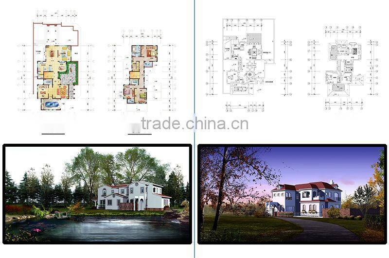 LUXURY STEEL STRUCTURE PREFABRICATED COTTAGE