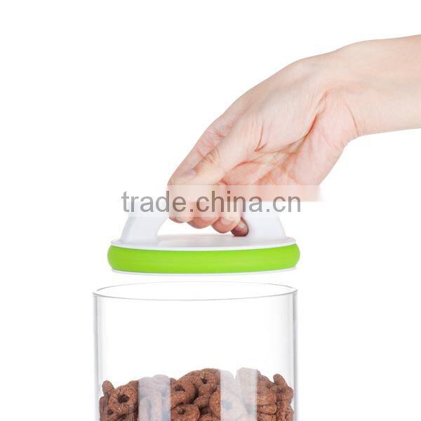 SINOGLASS M size 1000ml with adjustable air pad glass Storage Jar