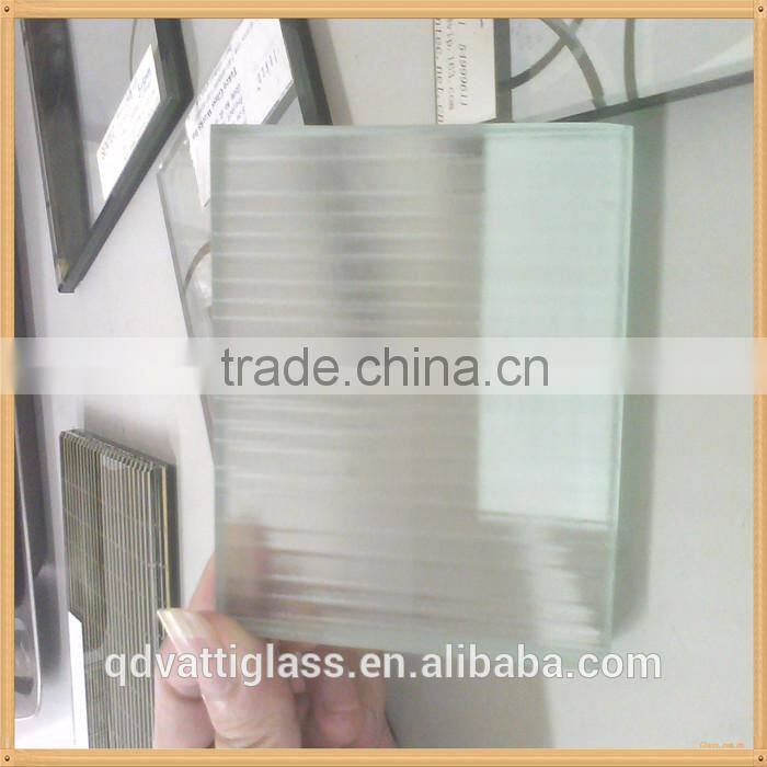 6mm tempered aqualite patterned glass for beach table