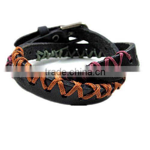 BOSHIHO guys leather bracelets plain leather bracelets leather rope bracelet