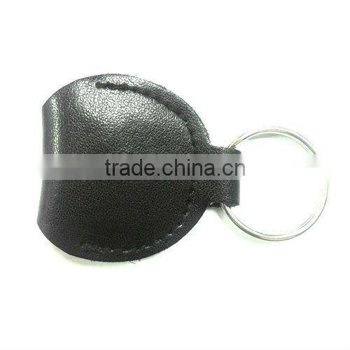 Leather Guitar Pick Key Chain