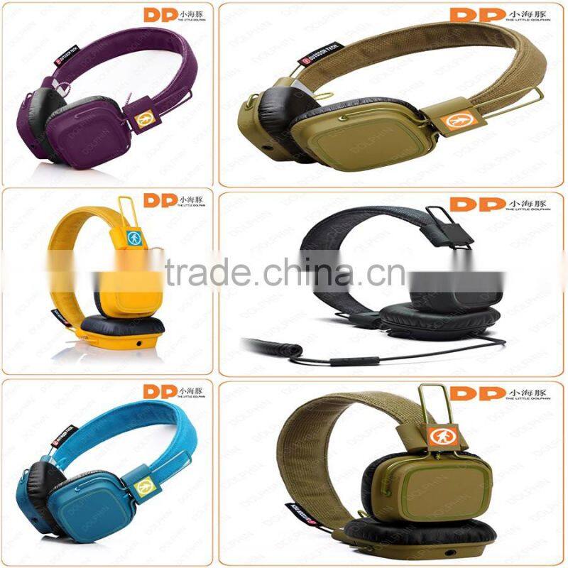High quality top design wire headphone foldable mutil color music headband headphone for PC and latop