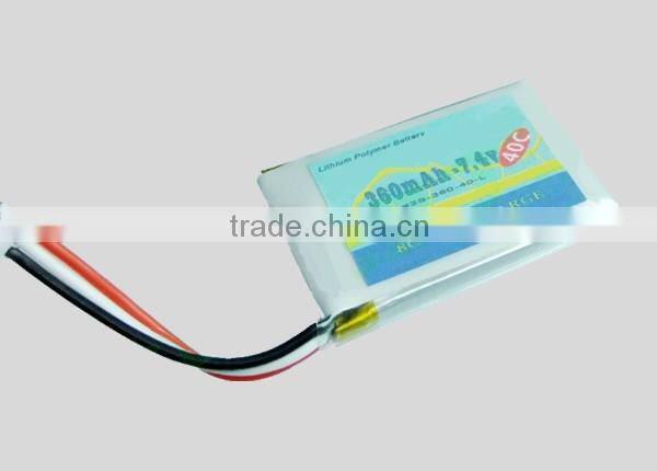 BLADE 130X violent upgrade 803050 lithium battery 360mAh 7.4V 40C