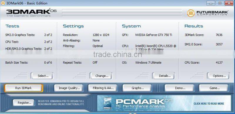 GTX750TI NVIDIA Graphics Cards DDR3 2G 128BIT PCI Express