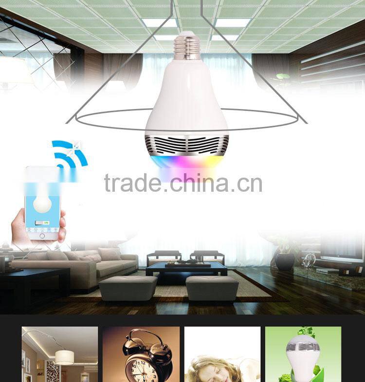 E27 Best selling 2016 good quality 4.0 wireless bluetooth lighted speaker
