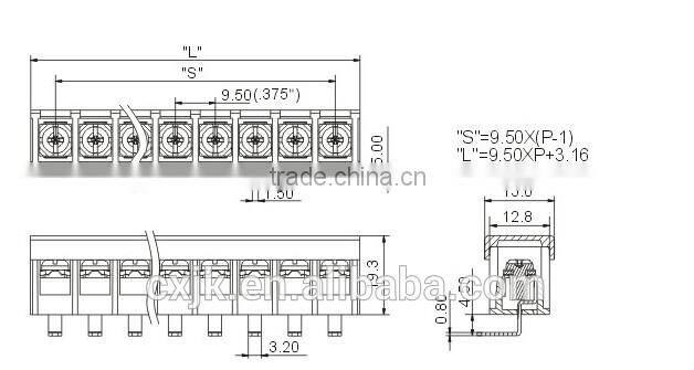 Barrier Terminal Block with lable holder