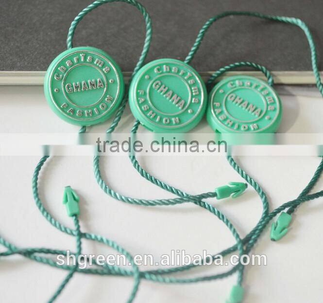 High quality auto-locked plastic string tag for jewelry