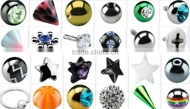 316L surgical steel ball,body piercing jewelry accessories