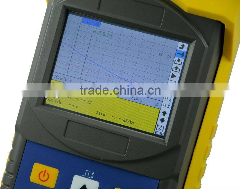 handing fiber testing ODTR for wire installion