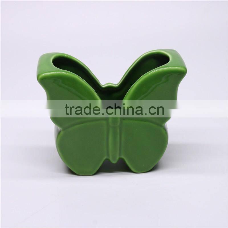 The butterfly decorative home ceramic flower pot
