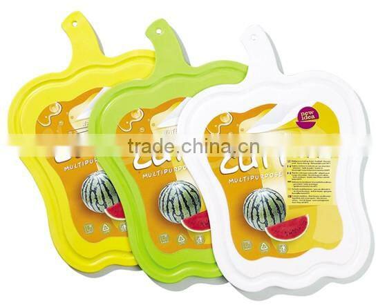 Artifical Vegetable Shape Plastic Chopping Board Thick Cutting Block