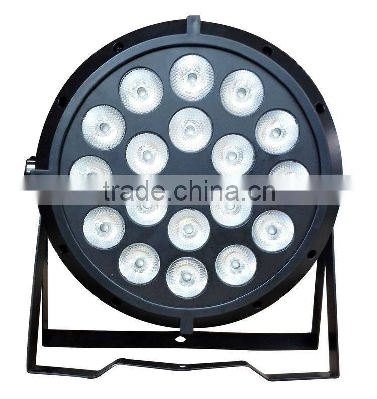 NEWComer 18x15Watt Professional DJ 18x 15w RGBWA 5IN1 LED Flat Slim Par Stage Light