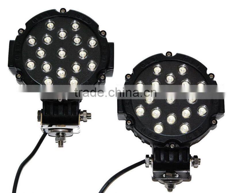 Top selling products in alibaba 51W led work light ATV accessories led off road car lights portable led driving lights