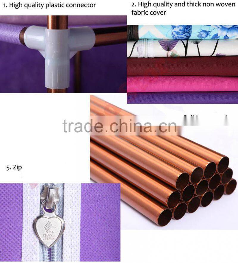 Large improvised chest New dust-proof steel composite iron clothes wardrobe