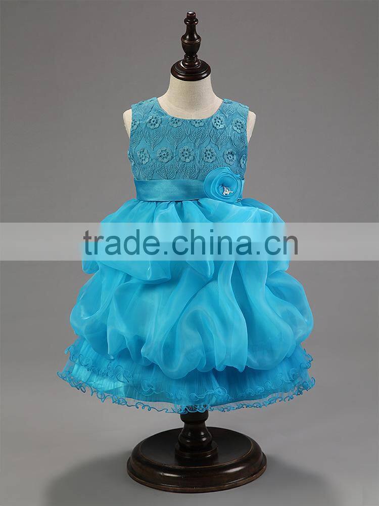 Stunning sweetheart blue beach wedding flower girl dresses girl wedding dresses kids party dress In apparel
