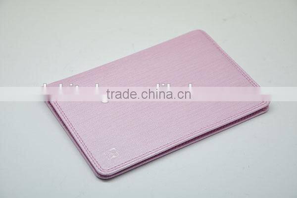 leather passport case with zipper pouch