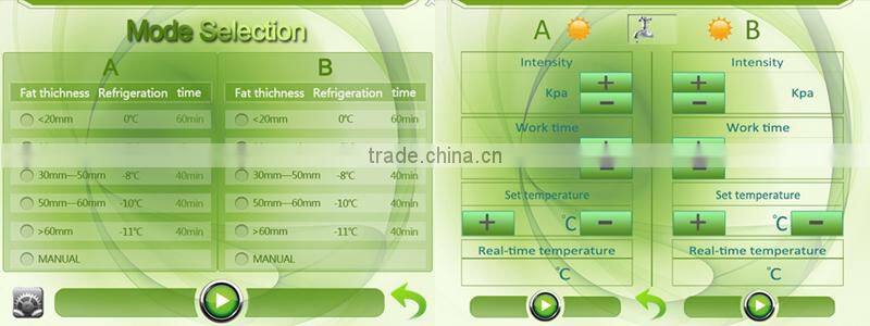 Freeze fats system handle vacuum slimming massager