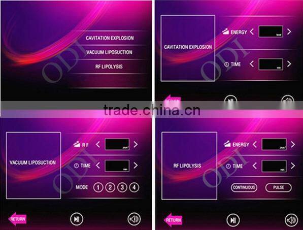 CE OD-S90 Vacuum liposuction cavitation fat reduction body contouring machine for aesthetic clinic