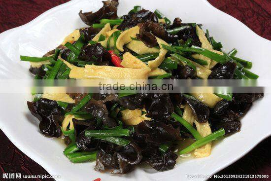 Shredded dried white -black fungus well in quality wood ear
