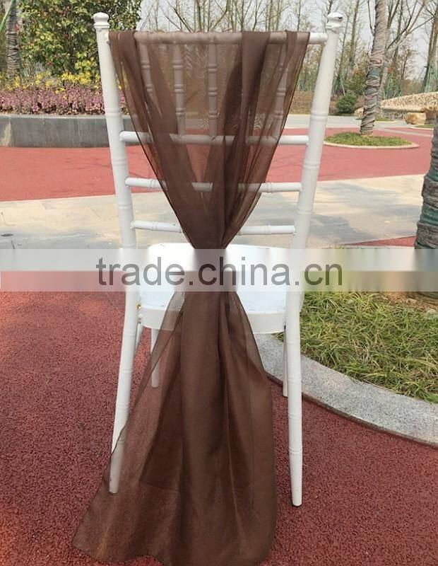95cm organza red chair sashes wedding chair decoration