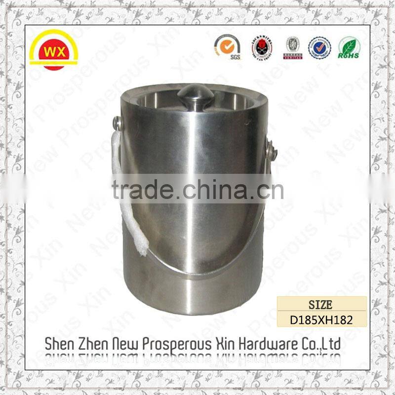 Wholesale custom creative double galvanized metal beer bucket