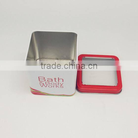 Promotion excellent chocolate candy square tin box wholesale with ISO certified