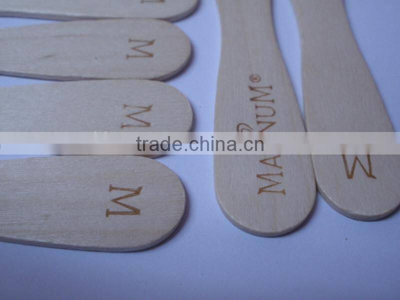 75mm wooden ice cream spoon