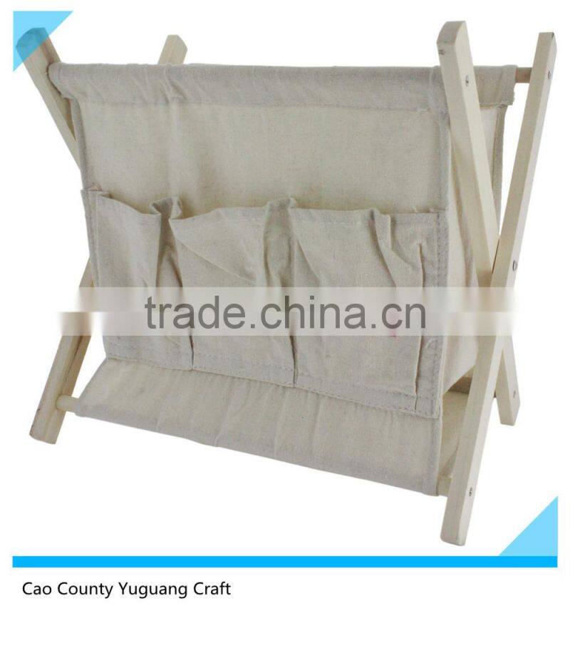 printed canvas storage Basket Shelf Storage Box/canvas Magazine Rack