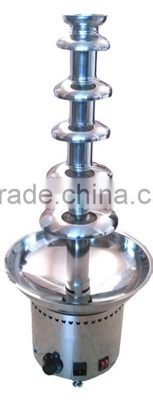 hot sell fashionable stainless steel commercial party 6 tiers chocolate fountain