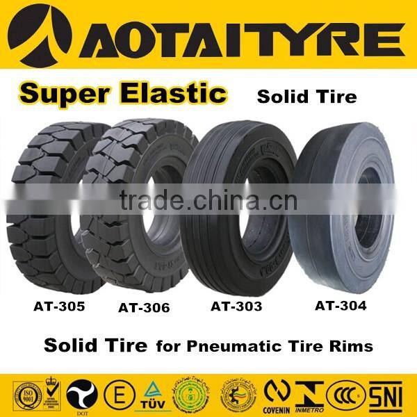 China factory solid forklift tire 7.00-12 7.00-15 7.50-16