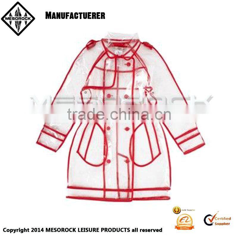 New Hot 100% EVA Fashion Women Rain Coat