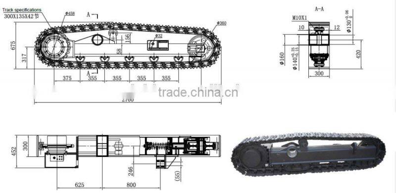 7 ton down the whole track undercarriage