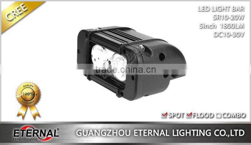 5in 20W single row high power ATV UTV 4x4 powersports heavy duty vehicles farm agriculture equipments led light bar