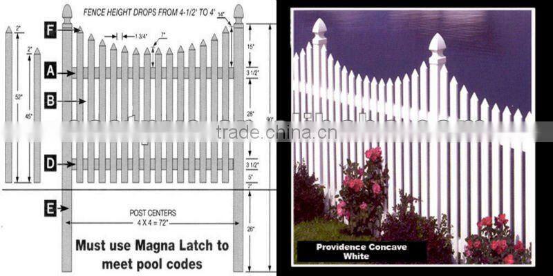 White or Tan vinyl fence