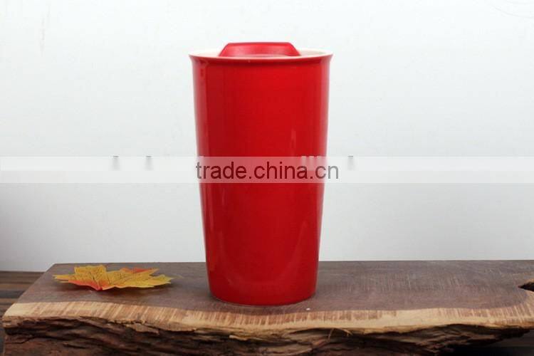 Eco 16-Ounce Ceramic Double Wall Thermal Coffee Tumbler