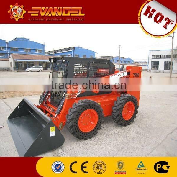 Wecan 750kg skid steer loader with inside cabin GM750