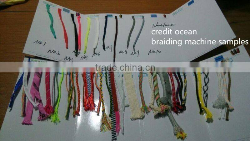 High speed shoelace braiding machine