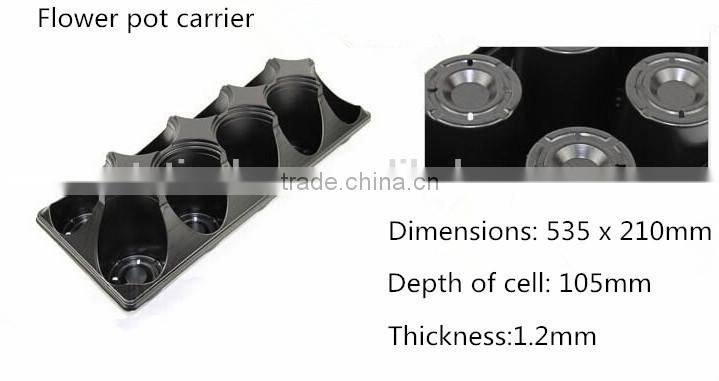 105MM Deep 10 Pack Shuttle Pot Carrier/Plastic Nursery pots Tray Box