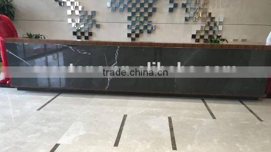 Import polished pietra grey marble slabs