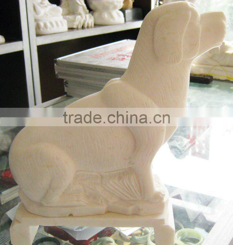 Handmade Small Marble Art Craft of Dog
