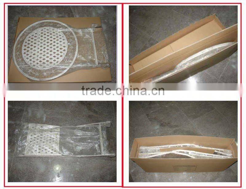 Elegant Outdoor Decorative Mosaic Ceramic Leaf Design Table and Chair Set