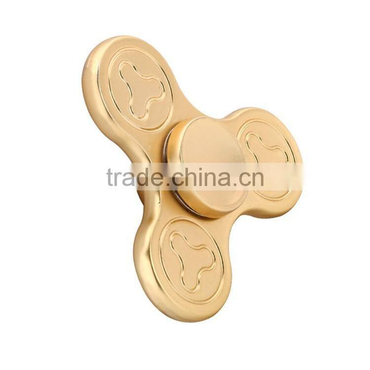 EDC aluminum Gyro Finger Wholesale, Fidget Spinner, hand toys Clover pattern