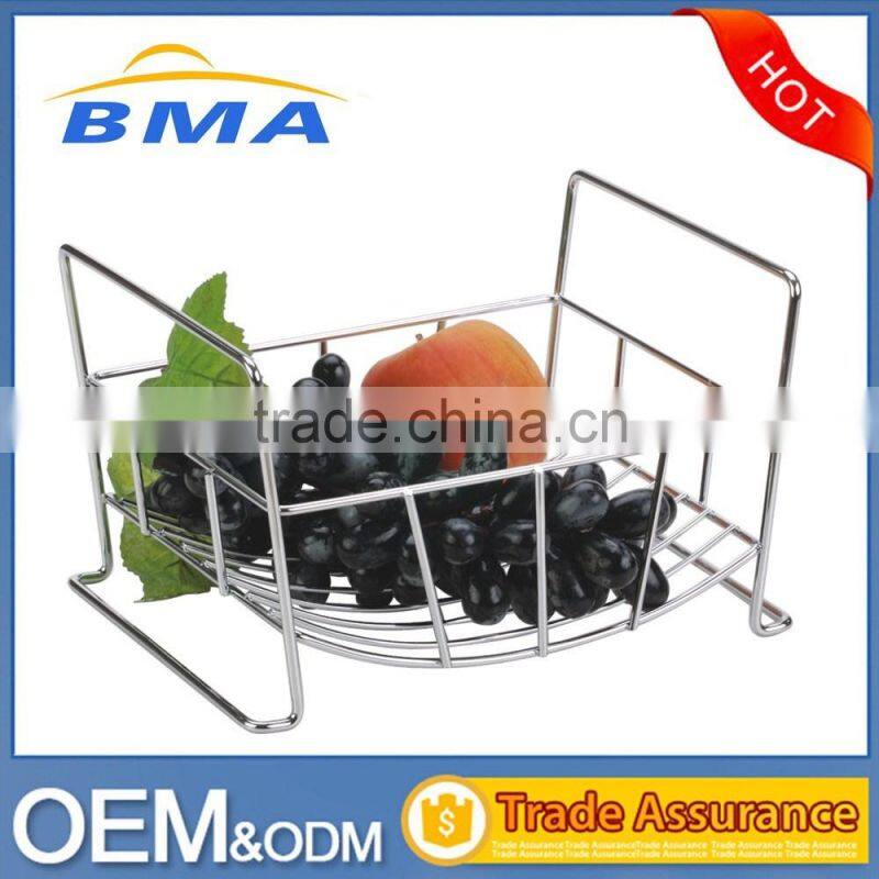 Wholesale New Arrival Steel Fruit Rack,Standing Metal Wire Fruit Basket