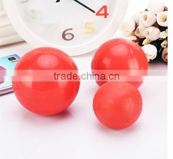 CY187 Products For Pet Puppy Dog Red Solid Natural Rubber Elastic Pet Ball Toys, Bite Resistant Dog Toy Squeakers Training Toys