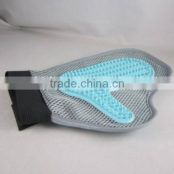 Durable rubber pet dog grooming cleaning bath glove, grooming bath brush