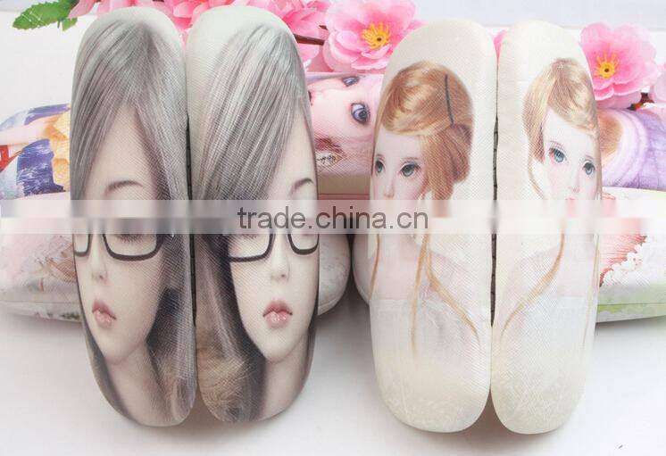 Supply fashion cute girl pattern Glasses case