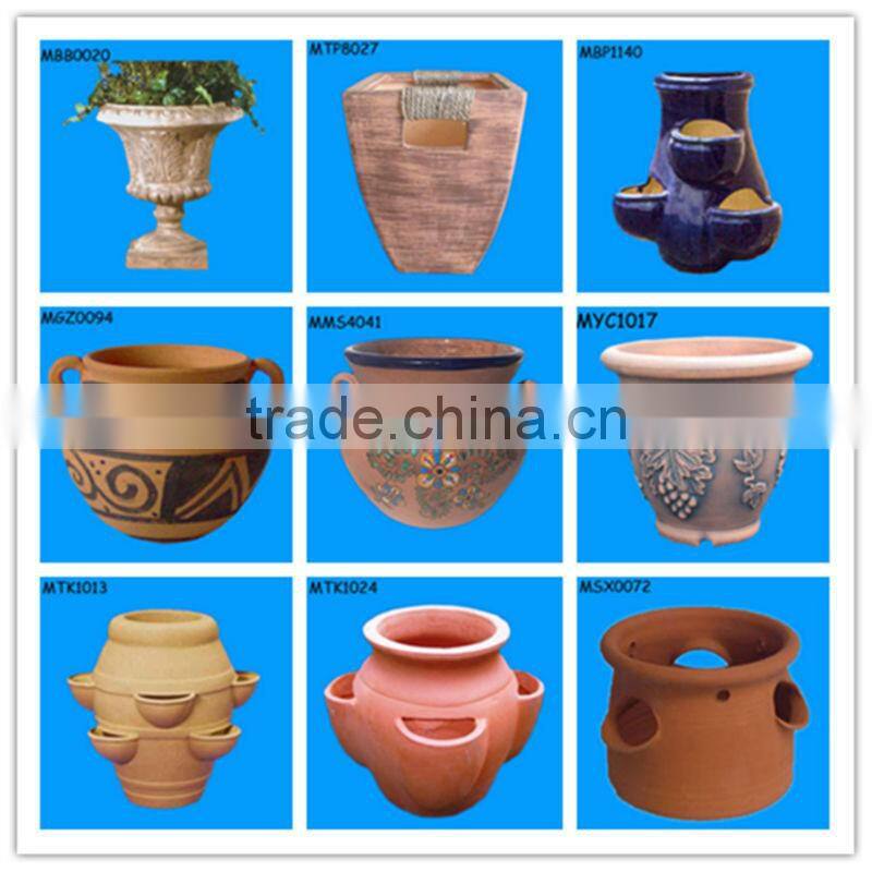 Decorative new design outdoor terra cotta pot