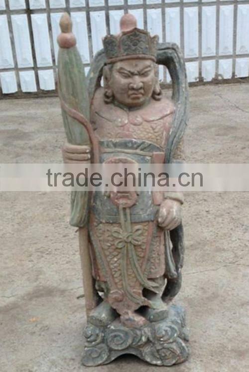 Hand carved wooden buddha statue for garden decoration