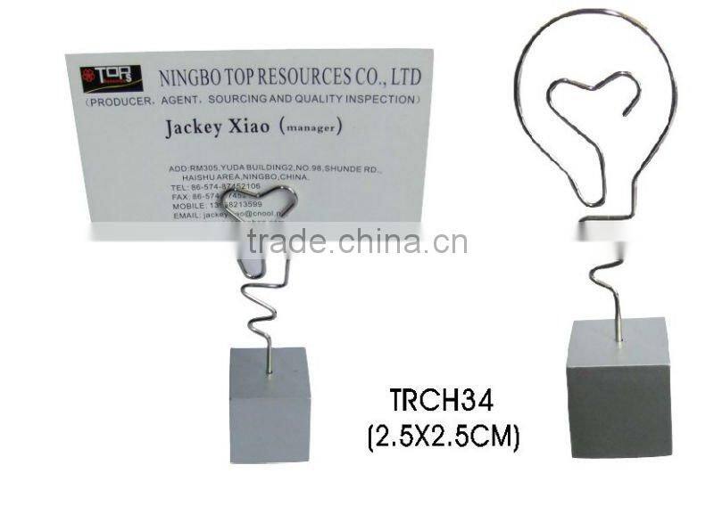 2016 promotional Bulb shape name card holder